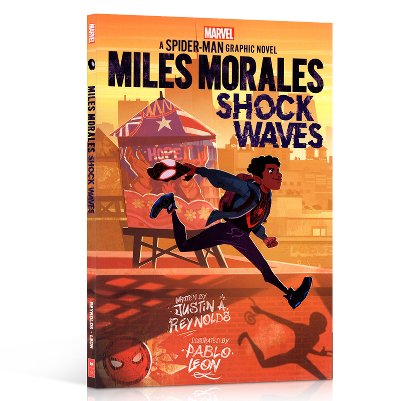 英文原版Miles Morales #1 Shock Waves (An Original Spider-Man: Graphic Novel迈尔斯·莫拉莱斯:冲击波蜘蛛侠原创漫画小说 - 图3