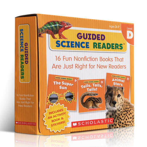 送音频英文原版书绘本 Guided Science Readers Level D 16 Books 科学指导型阅读16册 4-6岁科普百科英语正版图画书 学乐分级读物 - 图3