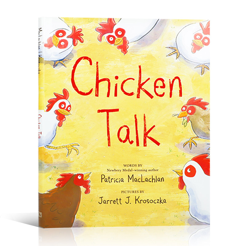英文原版 获奖作家 Chicken Talk鸡语 农场里的鸡有话要说 4-8岁儿童宝宝启蒙认知幽默搞笑 动物故事 睡前故事精装绘本
