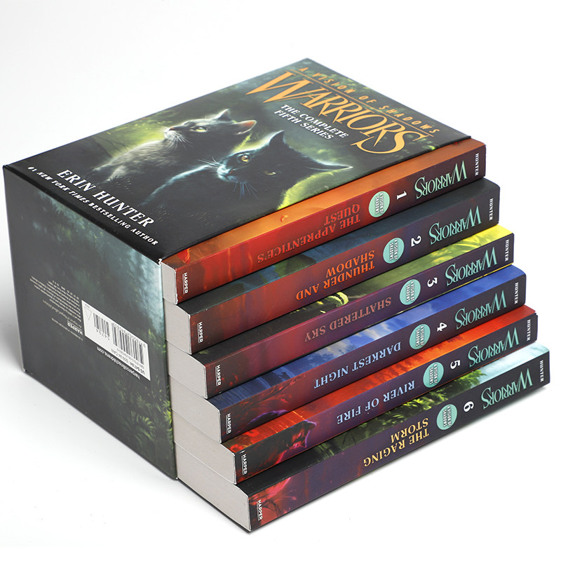 送音频英文原版猫武士第六部曲暗影幻象Warriors A Vision of Shadows1-6册儿童文字章节桥梁书冒险奇幻小说学生课外阅读物,淘宝优惠券,粉丝福利购,淘宝优惠卷