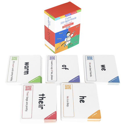 【送音频】ABC字母认知启蒙卡片I Love phonics L1+I love 220 sight words高频词自然拼读 英语单词卡flashcards启蒙游戏闪卡片