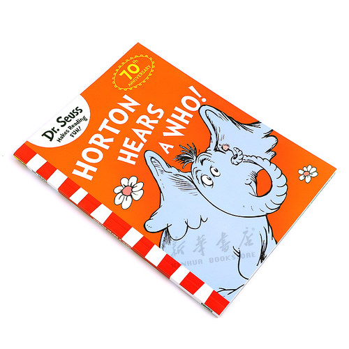 英文原版Horton Hears A Who! 70th Anniversary Edition 苏斯博士霍顿在聆听 英语启蒙早教读物 趣味绘本 韵律语言4-8岁 - 图0