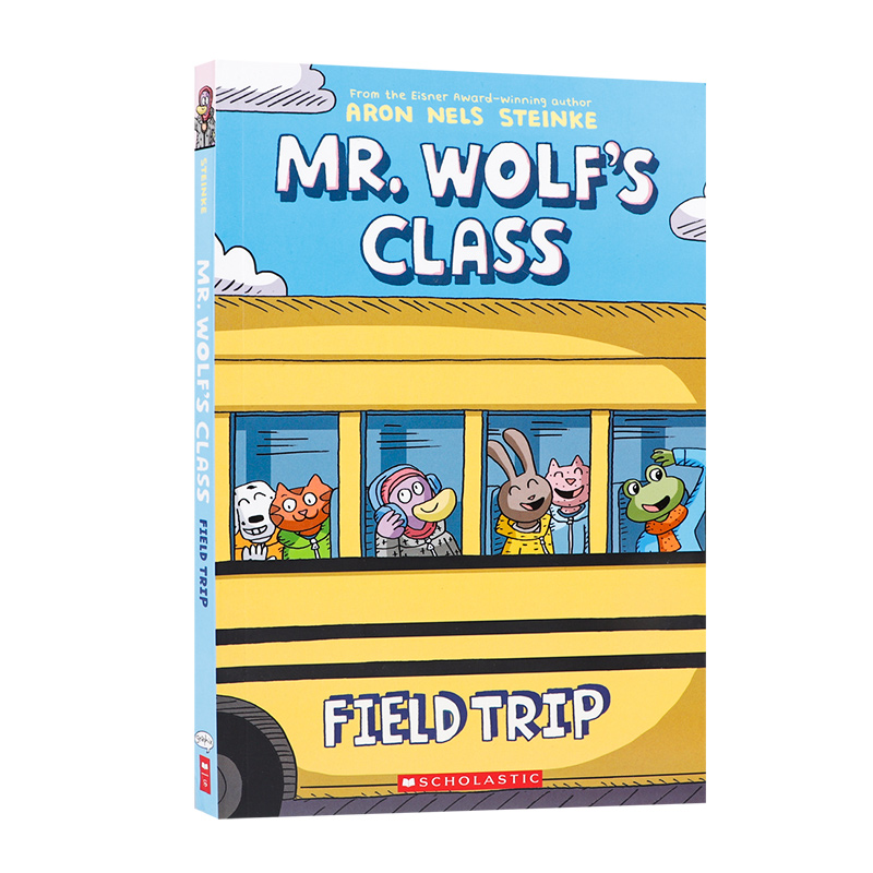 英文原版进口老狼先生的教室4Mr. Wolf's Class #4 Field Trip野外考察 儿童英语课外阅读读物 校园文化桥梁章节全彩漫画书故事书 - 图3