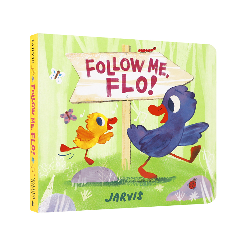 英文原版 跟紧我,弗洛 Follow Me, Flo!  4-8岁儿童成长启蒙 父女故事 欢快愉悦搞笑有趣 亲子互动共读纸板书绘本 - 图3