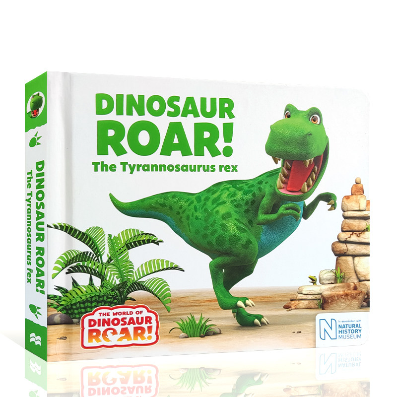 英文原版The World of Dinosaur Roar恐龙咆哮The Tyrannosaurus rex霸王龙腔骨龙棘龙剑龙三角龙窃蛋龙恐龙科普知识认知绘本