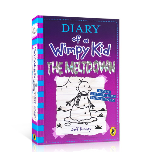 英文原版 Diary of a Wimpy Kid 13: The Meltdown小屁孩日记#13 7-12岁 儿童章节桥梁书 小鬼日记 幽默漫画故事书Jeff Kinney - 图3