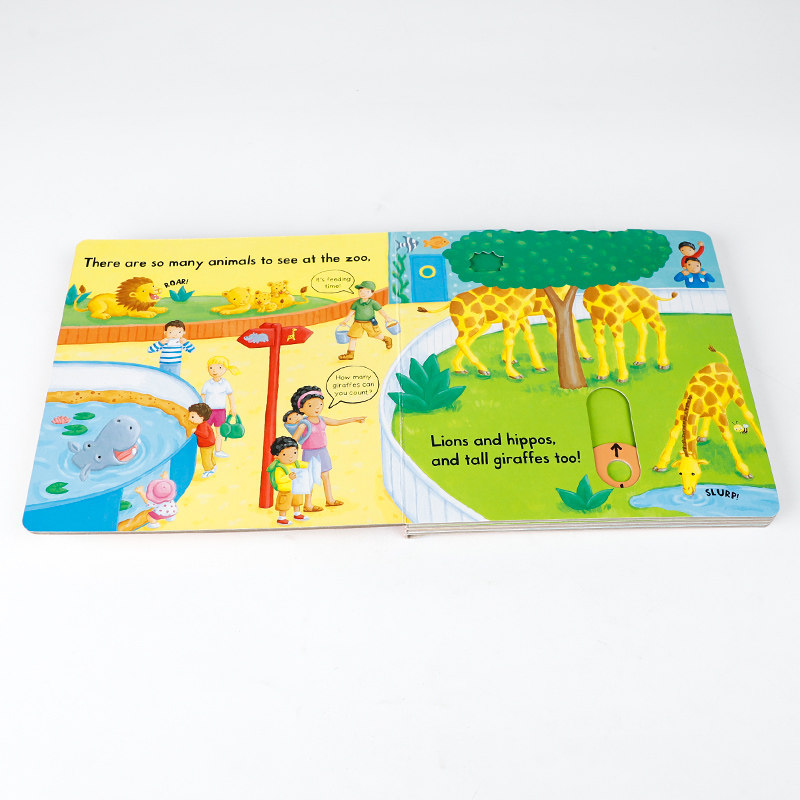 英文原版Busy Book系列Busy Zoo 繁忙忙碌的动物园 动物启蒙认知操作活动机关纸板书 幼儿童睡前亲子互动边玩边学英语绘本