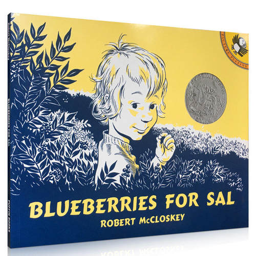 预售送音频英文原版绘本 Blueberries for Sal 汪培珽第2二阶段 Robert McCloskey 小塞尔采蓝莓 凯迪克银奖 - 图3