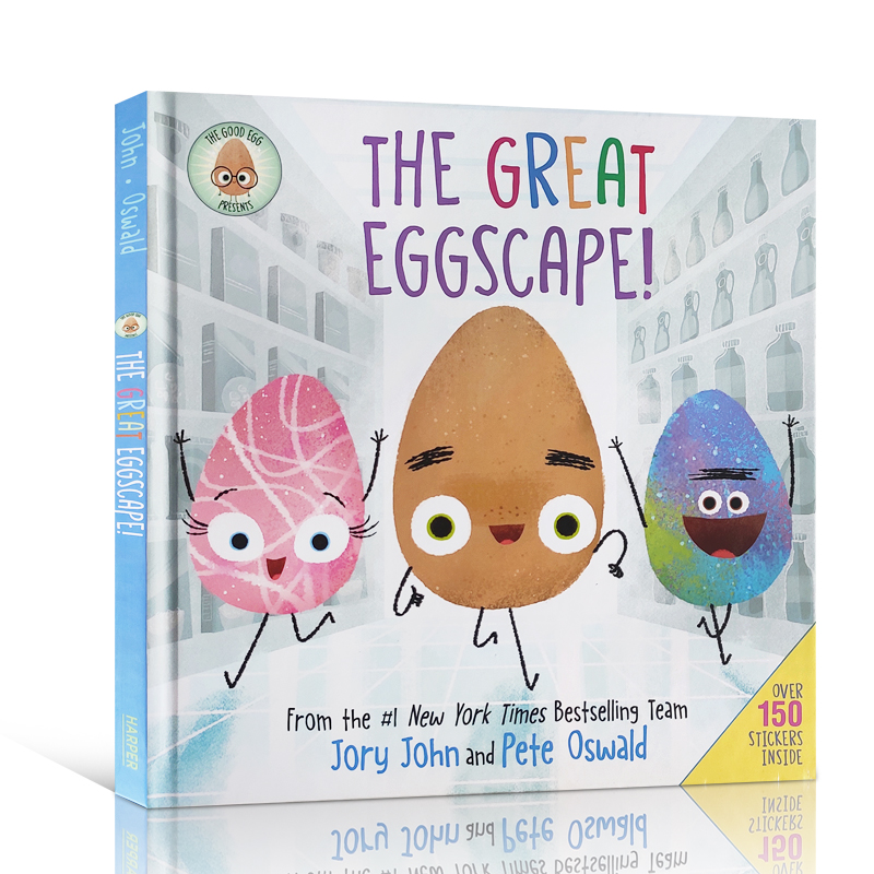 送音频 英文原版The Good Egg Presents: The Great Eggscape!好蛋呈现：伟大的蛋景！儿童英语启蒙认知绘本故事图画书 - 图3