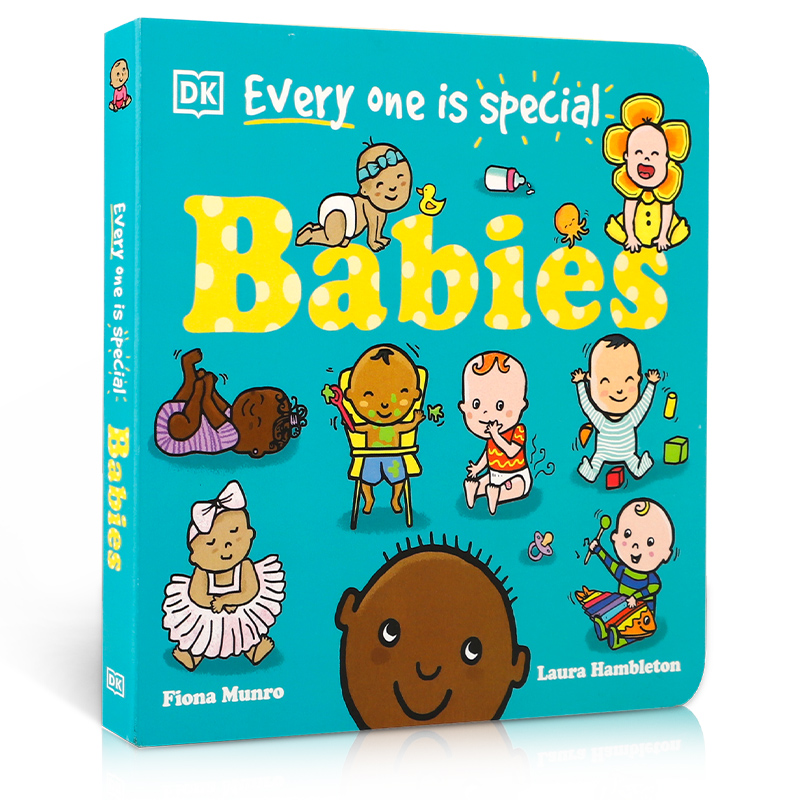 英文原版 Every One Is Special: Babies你很特别婴儿宝宝每个宝宝都是特别的 DK 0-2岁宝宝儿童启蒙益智科普入门纸板书-图3