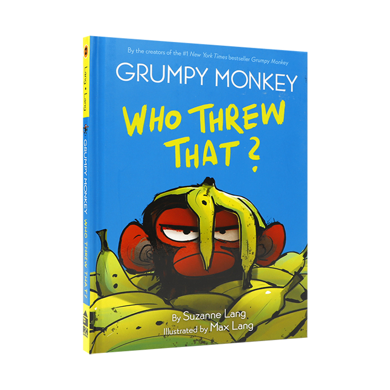 英文原版 Grumpy Monkey Who Threw That暴怒猴漫画版第2本精装暴怒猴漫画版第2本 8-12岁青少年儿童启蒙益智漫画书-图3