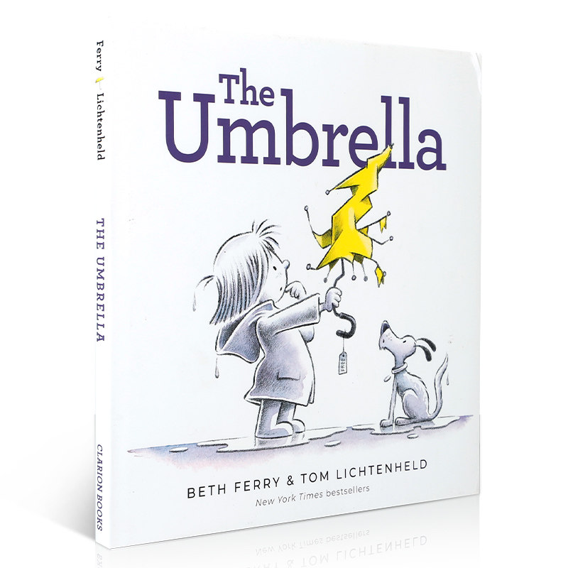 英文原版 The Umbrella 雨伞 关于坚持、善良和好奇心的故事 HarperCollins出版 4-8岁儿童宝宝品格塑造礼仪培养精美绘本精装