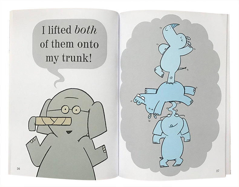 送音频英文原版小猪和小象系列绘本:I Broke My Trunk! 长鼻子折了 小学生课外读物4-6岁故事漫画书吴敏兰书单Mo Willems莫威廉斯