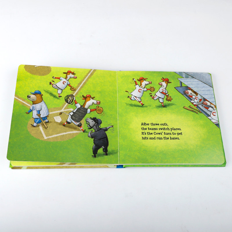 英文原版Home Run! My First Baseball Game全垒打!3-5岁低幼儿童英语启蒙认知绘本撕不烂纸板书亲子互动共读宝宝睡前故事早教书