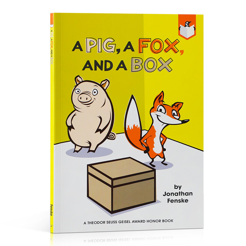 英文原版进口A Pig, a Fox, and a Box猪,狐狸和盒子儿童英语趣味阅读滑稽搞笑故事图画书全彩漫画章节桥梁书Penguin企鹅出版