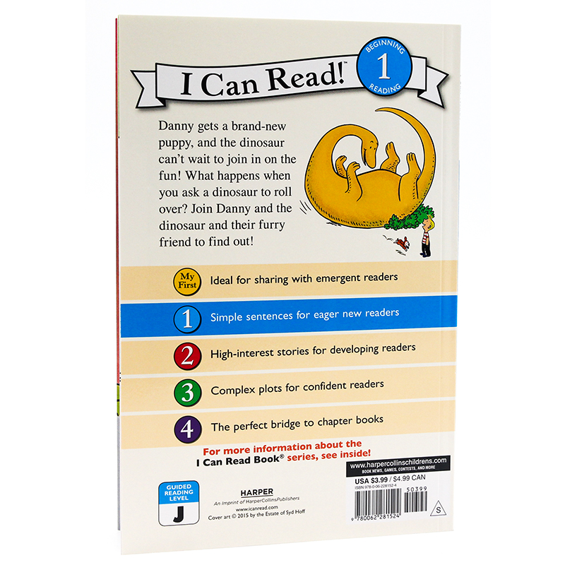 【送音频】英文原版 Danny and the Dinosaurand丹尼和恐龙系列汪培珽推荐I Can Read level 1 儿童英语启蒙分级阅读icanread系列 - 图0