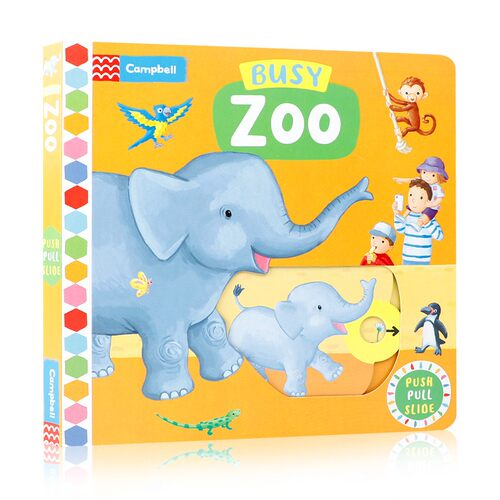 英文原版Busy book系列Busy Zoo繁忙忙碌的动物园宝宝启蒙认知手指机关推拉书绘本好习惯养成搭Fire Station机场Airport pets - 图3
