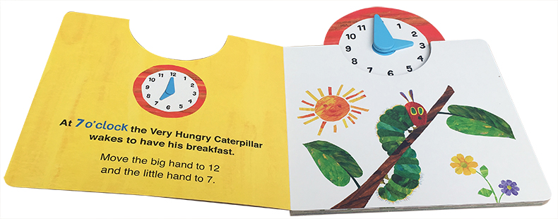 英文原版The World of Eric Carle What's the Time? very hungry caterpillar时间认知启蒙纸板操作书艾瑞卡尔饥饿的毛毛虫 - 图1