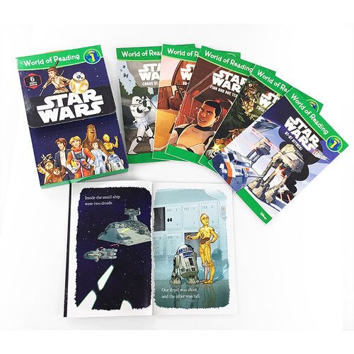 英文原版绘本Star Wars World of Reading Level 1 星球大战6册盒装Disney 迪士尼儿童故事绘本图画书 分级阅读读本 - 图1