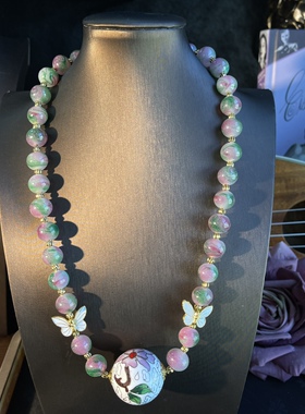 百搭宫廷风女款气质颈饰古法金