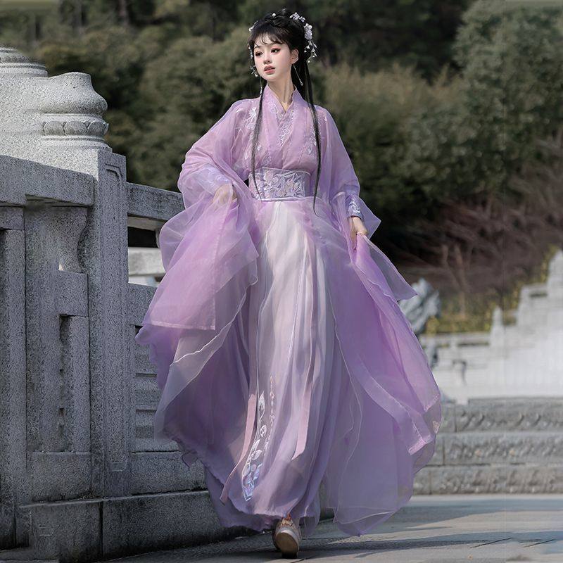 原创汉服女2026新款魏晋风改良绝美日常清冷系侠客风大袖春秋全套,淘宝优惠券,粉丝福利购,淘宝优惠卷