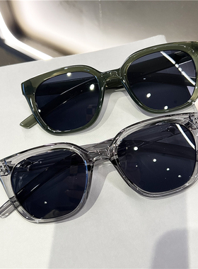 韩版绿色猫眼墨镜女潮