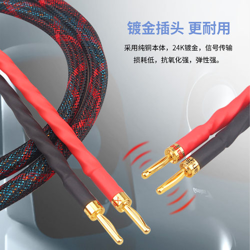 胆机挚爱 古董进口西电喇叭线音箱线发烧HIFI纯铜音响线 滤波环 - 图0