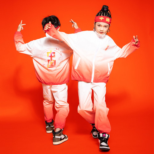儿童啦啦队演出服小学生运动会开幕式服装表演套装幼儿园班服校服 - 图0