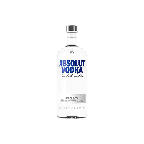 【官旗正品】ABSOLUT绝对伏特加经典原味1000ml瑞典进口洋酒烈酒 - 图0