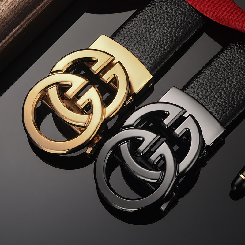 男士真皮腰带自动扣男款皮带高档商务奢侈休闲时尚百搭纯皮裤腰带,淘宝优惠券,粉丝福利购,淘宝优惠卷