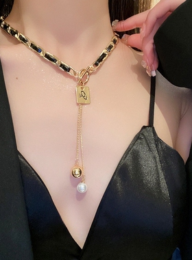 法国【设计师】Glam Dani 金色OT扣锁骨链小众颈链配饰女 现货