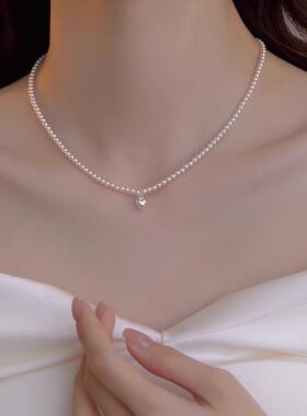 法国【设计师】Glam Dani 小众设计极细小珍珠项链女小米珠项链