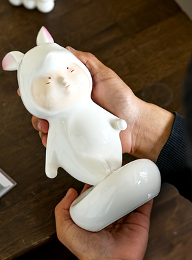 原创设计陶瓷兔萌兔生肖