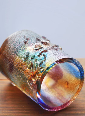 琉璃梅花笔筒商务送礼