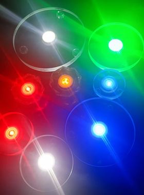 水晶充电款LED发光底座八吉祥