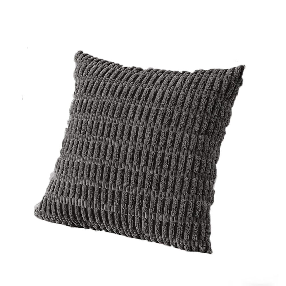 北欧纯色灯芯绒抱枕套靠垫套车用枕腰枕客厅沙发卧室酒店 - 图3