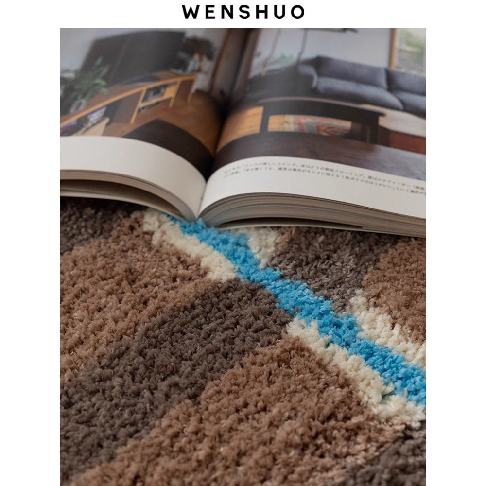 中古风氛围感植绒地毯小众插画脚垫浴室防滑吸水门垫房间装饰脚垫,淘宝优惠券,粉丝福利购,淘宝优惠卷