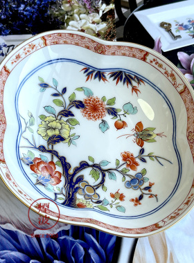 德国 MEISSEN 梅森瓷器 1986年新篇章式样 伊万里风花卉瓷盘 赏盘