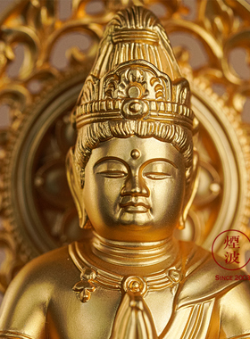 高冈铜器镀金蛇年本命佛生肖龙