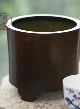 烟波陈巧生巧生炉薰香炉宣德炉