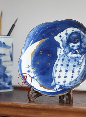 德国瓷器系列描金挂盘