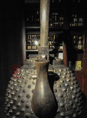 日本南部铁器雕塑摆件