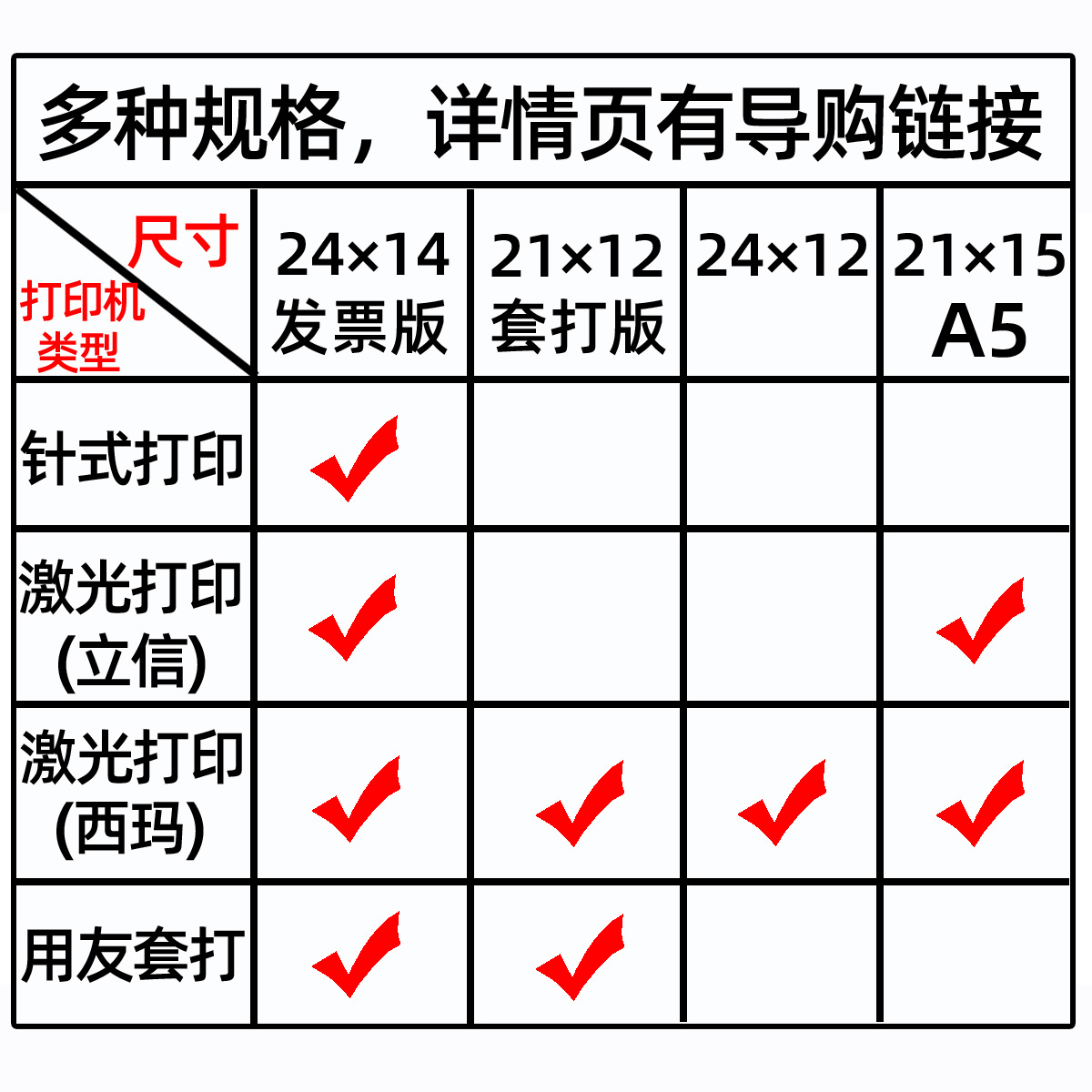 青联凭证纸空白电脑打印纸240×140针式定A5针式T3用友a4一半1金蝶软件记账发票制210激光喷墨联120会计通用-图3