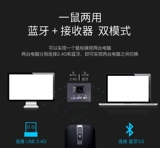 Беспроводная двойная мода Bluetooth Mouse Mouse Porting Portable Application Microsoft Surfacepro Samsung Xiaomi Lenovo All -In -One Computer Imac тихий iPad