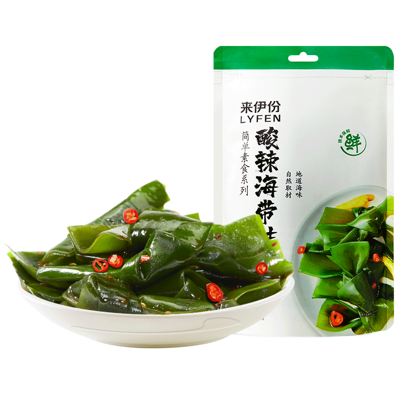Laiyifen hot and sour 175g internet celebrity food kelp knot