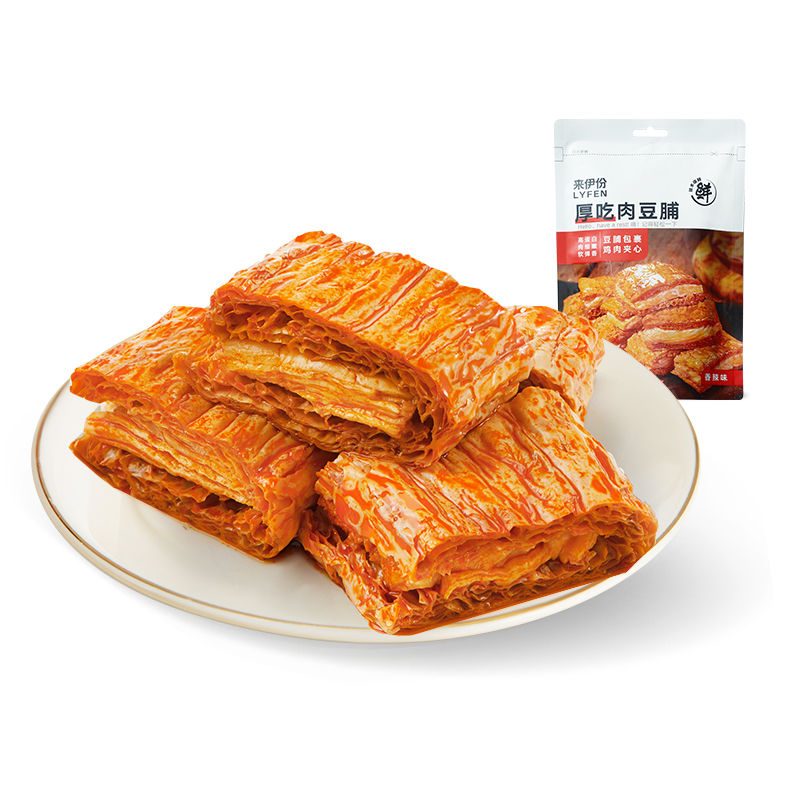 来伊份厚吃肉豆脯118g*2香辣味豆腐干豆制品解馋零食网红小吃推荐 - 图3