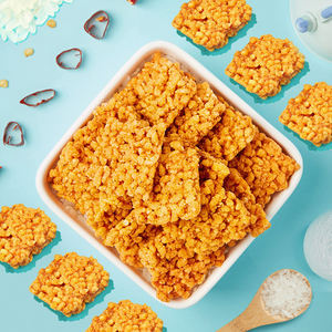 来伊份脆爷KAKA脆糯米锅巴98g*2蟹黄咸蛋黄味花椒麻辣锅巴小零食