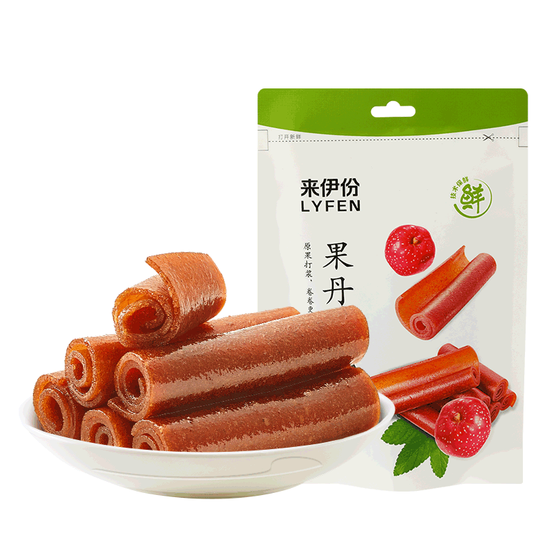 Laiyifen Guo Danpi Hawthorn Roll Candied Dried Fruit Snacks