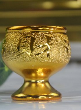 金色酒杯沙金酒壶跨境产品三杯供台