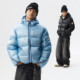 MEDM simple hooded transparent casual down jacket